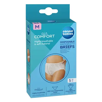 Canpol babies Maternity Briefs poporodní kalhotky velikost M 5 ks