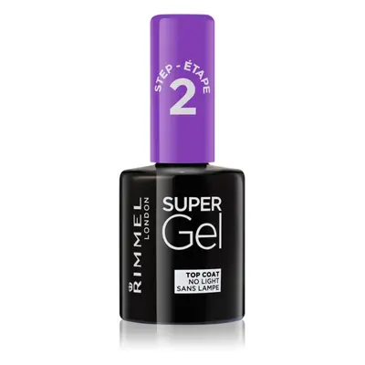 Rimmel Super Gel Step 2 Glitter vrchní lak na nehty pro třpytivý lesk 12 ml