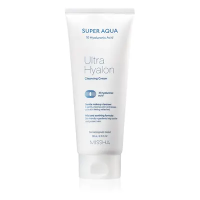 Missha Super Aqua 10 Hyaluronic Acid hydratační čisticí krém 200 ml