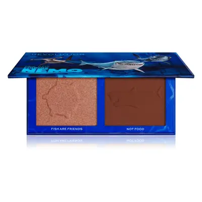 Makeup Revolution X Finding Nemo rozjasňující a bronzující paletka odstín Fish Are Friends 9 g