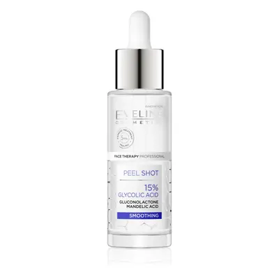 Eveline Cosmetics Serum Shot 15% Glycolic Acid vyhlazující pleťový peeling pro sjednocení barevn