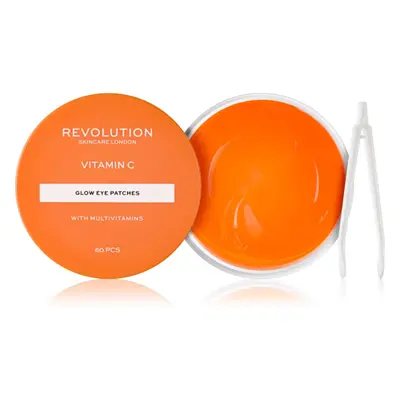 Revolution Skincare Vitamin C With Multivitamins hydrogelová maska na oční okolí pro rozjasnění 