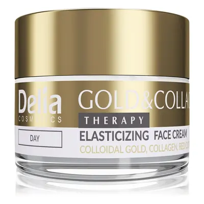 Delia Cosmetics Gold & Collagen Therapy denní krém zvyšující elasticitu pokožky 50 ml