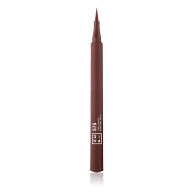 3INA The Color Pen Eyeliner oční linky ve fixu odstín 575 - Brown 1 ml