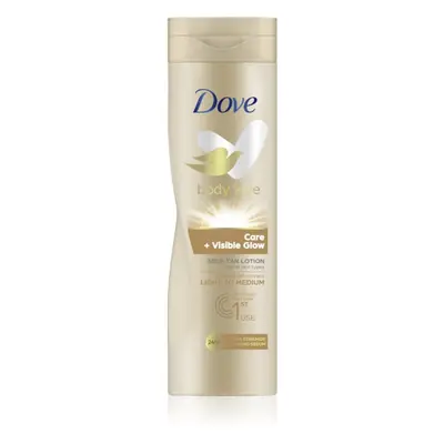 Dove Body Love samoopalovací mléko na tělo odstín Light to Medium 250 ml