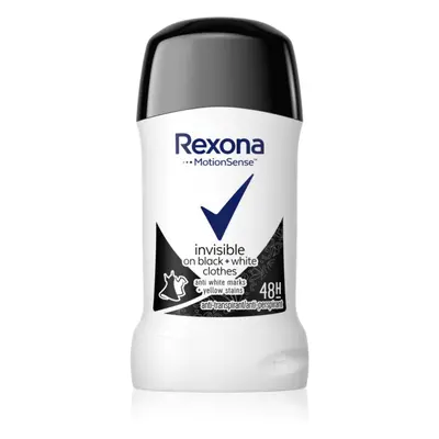 Rexona Invisible on Black + White Clothes Antiperspirant tuhý antiperspirant 48h 40 ml