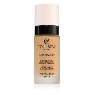 Collistar Impeccabile Long Wear Foundation dlouhotrvající make-up SPF 15 4N Sand 30 ml