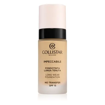 Collistar Impeccabile Long Wear Foundation dlouhotrvající make-up SPF 15 2G Golden Beige 30 ml