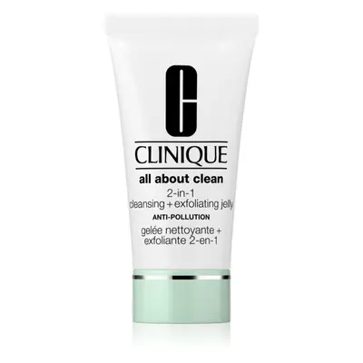 Clinique All About Clean 2-in-1 Cleansing + Exfoliating Jelly exfoliační čisticí gel 150 ml