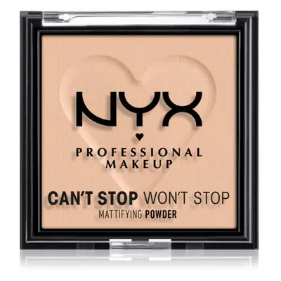 NYX Professional Makeup Can't Stop Won't Stop Mattifying Powder matující pudr odstín 03 Light Me