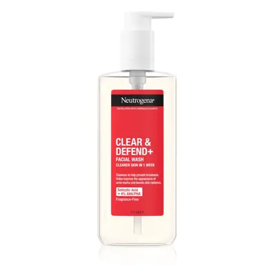 Neutrogena Clear & Defend+ čistící gel proti pupínkům 200 ml