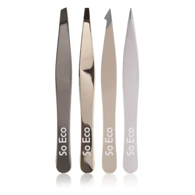 So Eco Tweezer Set Rose Gold sada pinzet