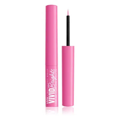 NYX Professional Makeup Vivid Brights tekuté oční linky odstín 08 Don't Pink Twice 2 ml