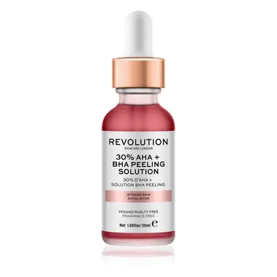 Revolution Skincare AHA + BHA 30% Peeling Solution intenzivní chemický peeling pro rozjasnění pl