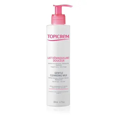 Topicrem UH FACE Gentle Cleansing Milk jemné čisticí mléko pro citlivou a suchou pleť 200 ml