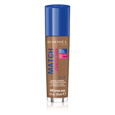 Rimmel Match Perfection tekutý make-up SPF 20 odstín 400 Natural Beige 30 ml