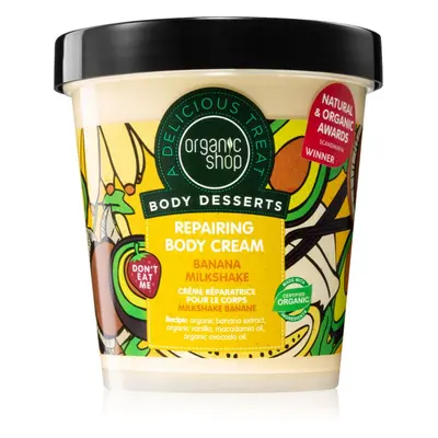 Organic Shop Body Desserts Banana Milkshake regenerační tělový krém 450 ml