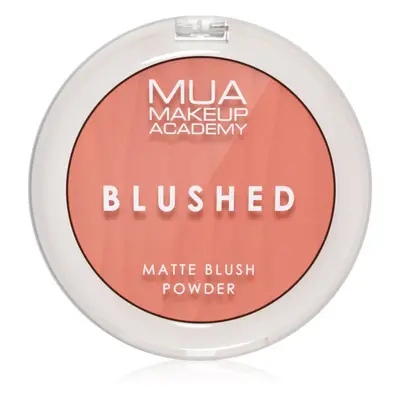 MUA Makeup Academy Blushed Powder Blusher pudrová tvářenka odstín Misty Rose 5 g