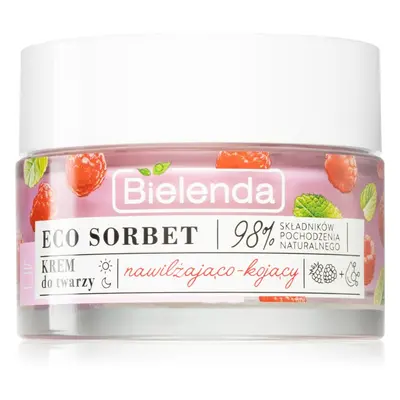 Bielenda Eco Sorbet Raspberry hydratační a zklidňující krém na obličej 50 ml