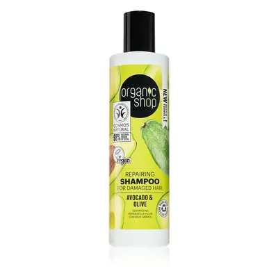 Organic Shop Avocado & Olive obnovující šampon pro poškozené vlasy 280 ml