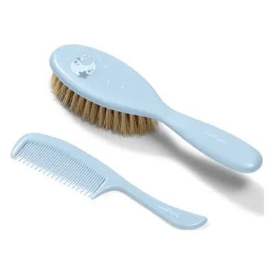 BabyOno Take Care Hairbrush and Comb III sada pro děti od narození Blue