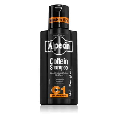 Alpecin Coffein Shampoo C1 Black Edition kofeinový šampon pro muže stimulující růst vlasů 250 ml