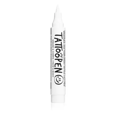 Nailmatic Tattoo Pen tetovací pero na obličej a tělo White 1 ks