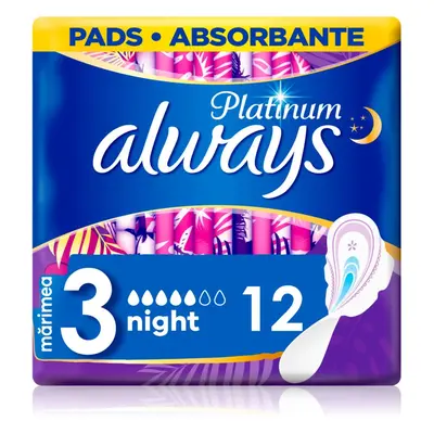 Always Platinum Night Size 3 vložky na noc 12 ks