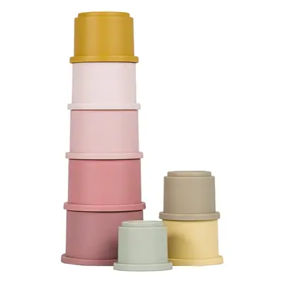 Little Dutch Stacking Cups stohovací kelímky Pink 8 ks