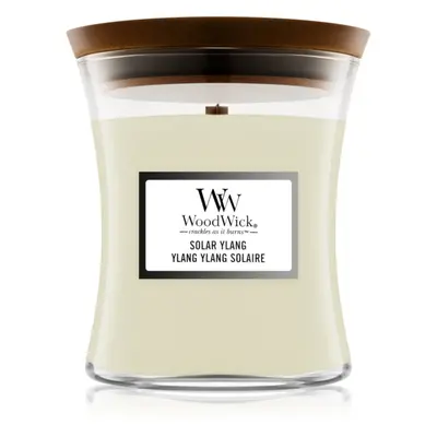 Woodwick Solar Ylang vonná svíčka s dřevěným knotem 275 g