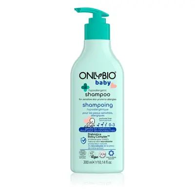 OnlyBio Baby Hypoallergenic jemný šampon pro děti od narození 300 ml