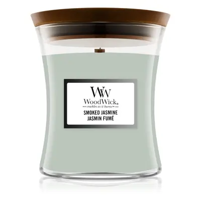 Woodwick Smoked Jasmine vonná svíčka s dřevěným knotem 275 g