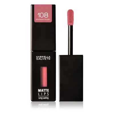 Gabriella Salvete Matte Lips dlouhotrvající tekutá rtěnka s matným efektem odstín 108 Endless Bl