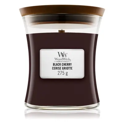 Woodwick Black Cherry vonná svíčka s dřevěným knotem 275 g