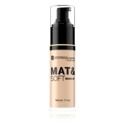 Bell Hypoallergenic Mat&Soft lehký matující make-up odstín 04 Golden Beige 30 ml