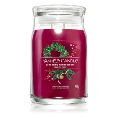 Yankee Candle Sparkling Winterberry vonná svíčka Signature 567 g