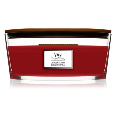 Woodwick Crimson Berries vonná svíčka s dřevěným knotem (hearthwick) 453,6 g