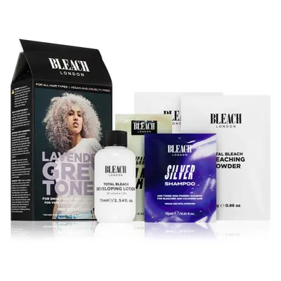 Bleach London Toner Kit semi-permanentní barva na vlasy pro blond vlasy odstín Lavender Grey 1 k