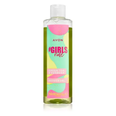 Avon #GirlsRule Green Tea & Verbena osvěžující sprchový gel 250 ml