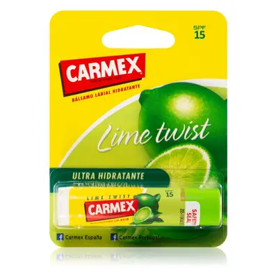 Carmex Lime Twist hydratační balzám na rty v tyčince SPF 15 4,25 g