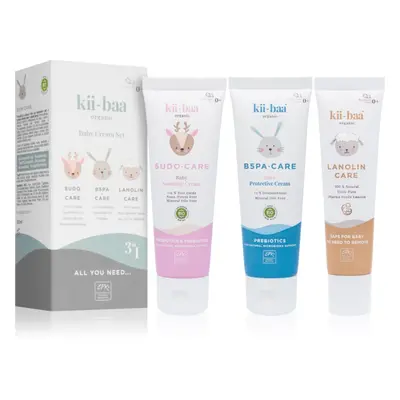 kii-baa® organic Baby Baby Cream Set dárková sada pro děti od narození