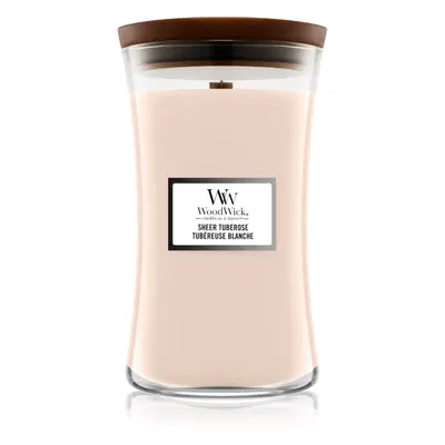 Woodwick Sheer Tuberose vonná svíčka 609 g