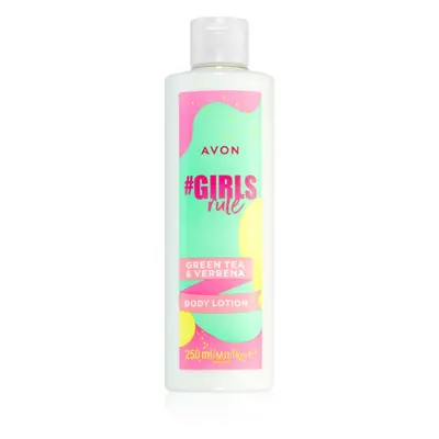 Avon #GirlsRule Green Tea & Verbena osvěžující tělové mléko s hydratačním účinkem 250 ml