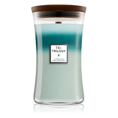 Woodwick Icy Woodland vonná svíčka s dřevěným knotem 609,5 g