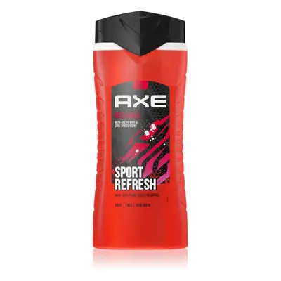 Axe Recharge Arctic Mint & Cool Spices osvěžující sprchový gel 3 v 1 400 ml