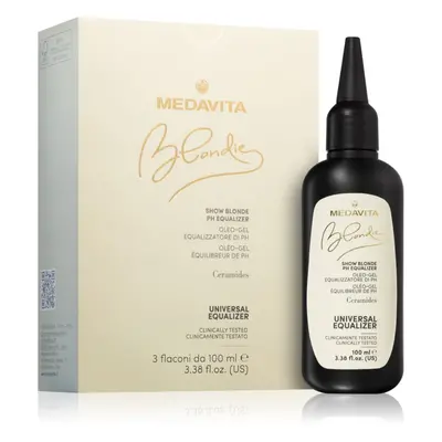 Medavita Blondie Show Blonde neutralizátor pH pro poškozené, chemicky ošetřené vlasy 3x100 ml