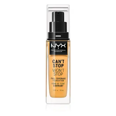 NYX Professional Makeup Can't Stop Won't Stop Full Coverage Foundation vysoce krycí make-up odst