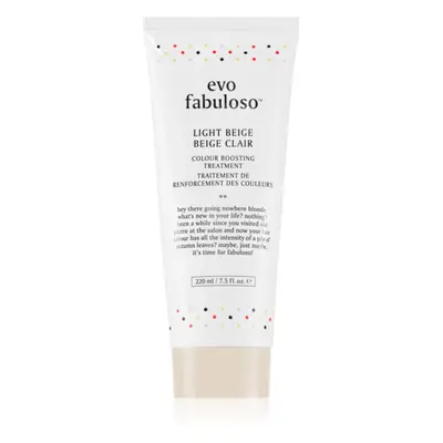 EVO Fabuloso Colour Boosting Treatment maska na vlasy pro zvýraznění barvy vlasů odstín Light Be