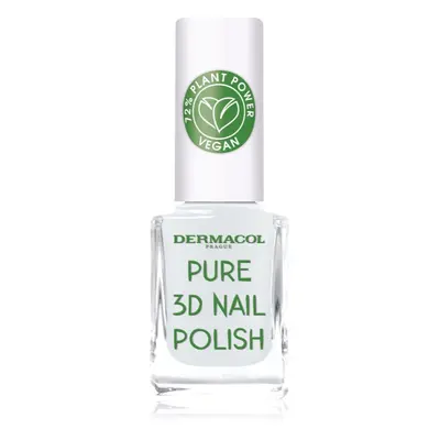 Dermacol Pure 3D lak na nehty odstín 02 Absolute White 11 ml