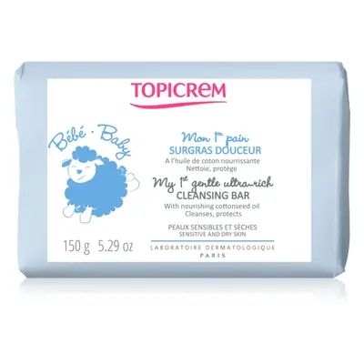 Topicrem BABY My 1st Gentle Ultra-Rich Cleansing Bar jemné čisticí mýdlo pro miminka a děti 150 